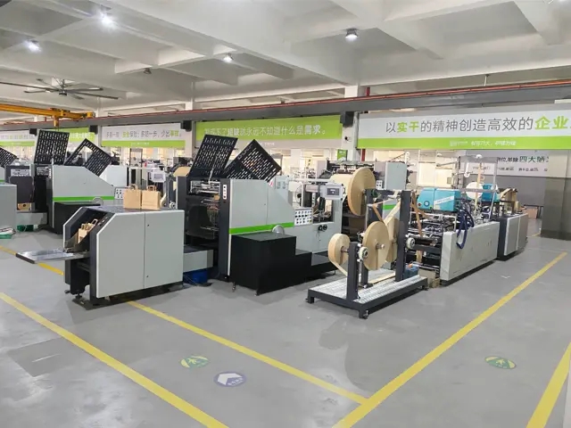 Overview of the production area with multiple Paper Bag Machines