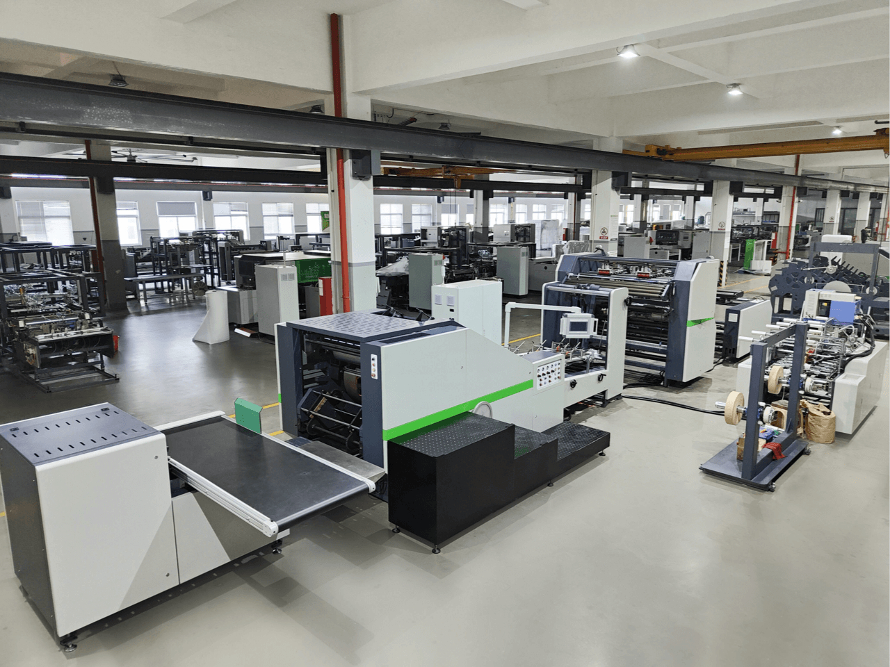 Paper Bag Machine operating in a modern factory setting